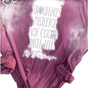 NEW WHITE LABEL tis the season - long sleeve tee in berry